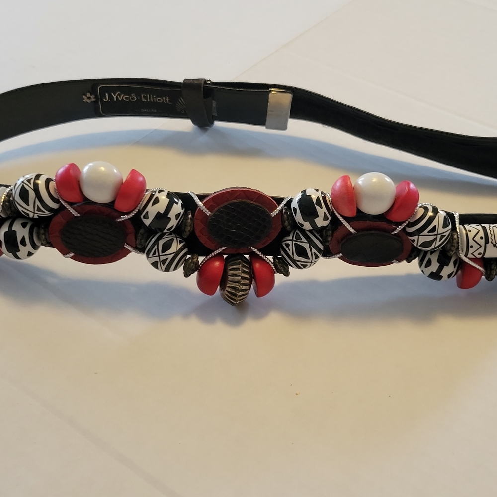 Vintage J. Yves Elliott Beaded Belt - Picture 9 of 16